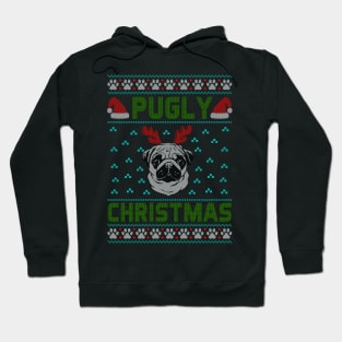 Funny Pug - Pugly Christmas Hoodie